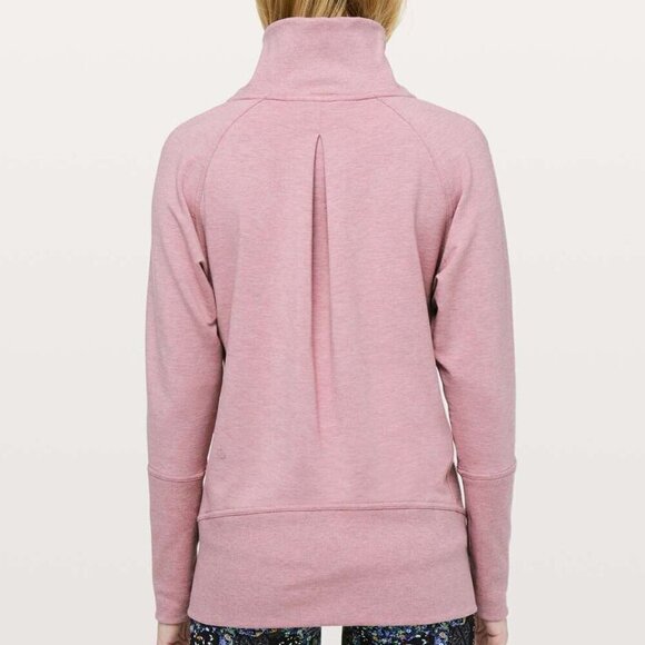 Lululemon High Lines Pullover Heathered Vintage Mauve Size 4 - Picture 2 of 7
